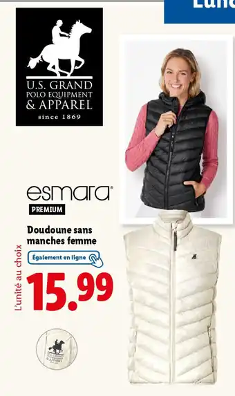 Lidl ESMARA Doudoune sans manches femme offre