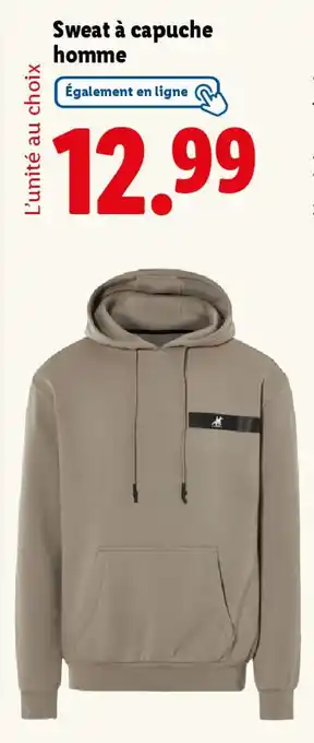 Lidl Sweat à capuche homme offre