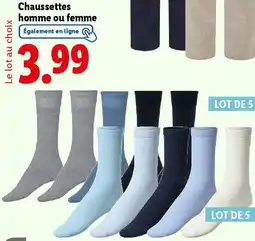 Lidl LIVERGYⓇ  Chaussettes homme ou femme offre