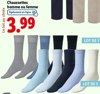 Lidl LIVERGYⓇ  Chaussettes homme ou femme offre