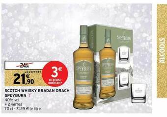Intermarché Scotch Whisky Bradan Orach Speyburn offre