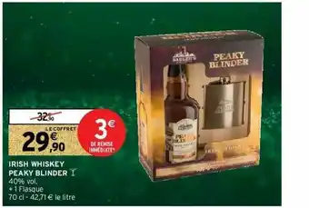 Intermarché Irish Whiskey Peaky Blinder offre