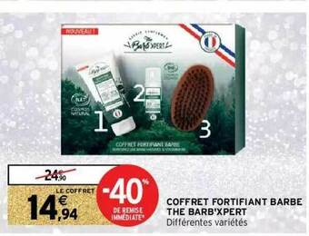 Intermarché Coffret Fortifiant Barbe The Barb'xpert offre