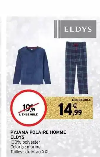 Intermarché Pyjama Polaire Homme Eldys offre