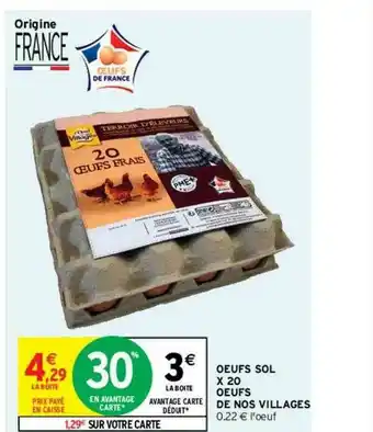 Intermarché Contact Oeufs Sol X20 De Nos Villages offre