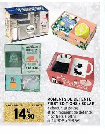 Intermarché Moments De Détente First éditions - Solar offre