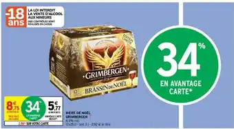 Intermarché Contact Bière De Noël Grimbergen offre