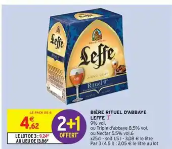 Intermarché Contact Bière Rituel D'abbaye Leffe offre