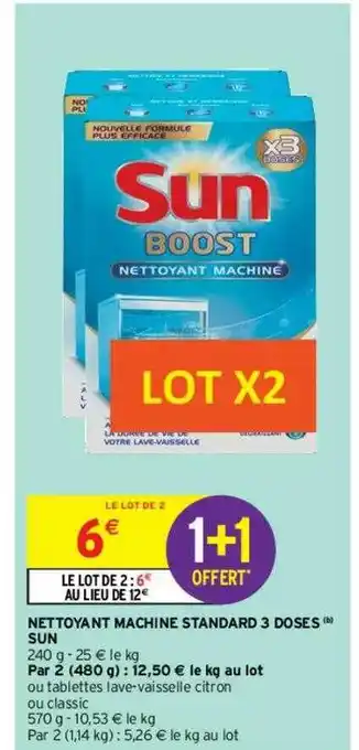 Nettoyant Machine Standard 3 Doses Sun