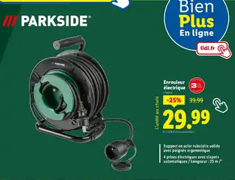 Lidl PARKSIDE Enrouleur électrique offre