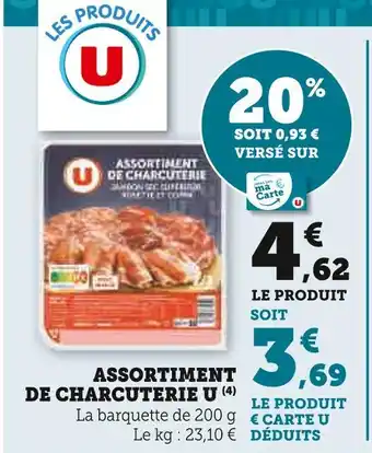 Super U U Assortiment de charcuterie offre