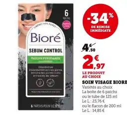 U Express BIORE Soin visage offre