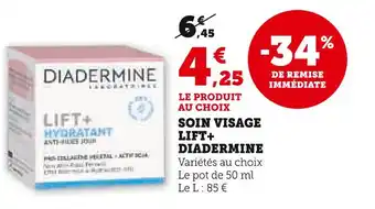 U Express DIADERMINE Soin Visage Lift+ offre