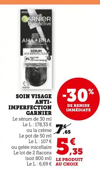 U Express Garnier Soin Visage Anti-Imperfection offre