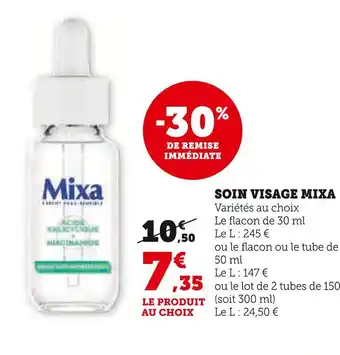 U Express Mixa SOIN VISAGE offre