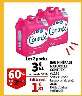 Eau Minérale Naturelle Contrex