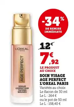 U Express L'Oreal Paris Soin Visage Age Perfect offre