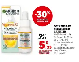 U Express GARNIER Soin visage vitamine c offre