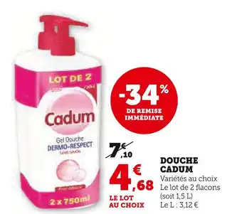 U Express Cadum Douche offre