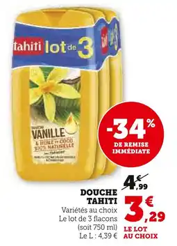 U Express TAHITI Douche offre