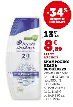 U Express Head & Shoulders Shampooing offre