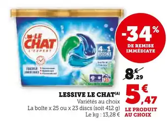 Super U LE CHAT Lessive offre