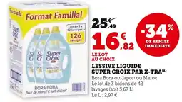 Super U Super Croix Lessive liquide par X-Tra offre