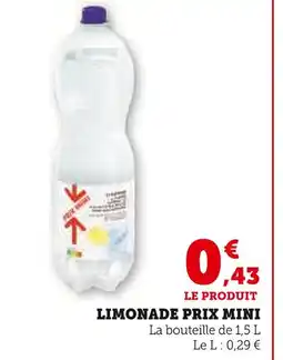 Super U Prix Mini Limonade offre