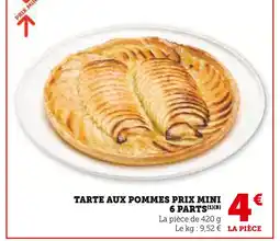 U Express Tarte aux pommes prix mini 6 parts offre