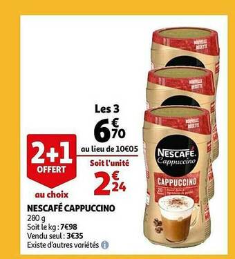 Auchan Nescafé Cappuccino offre