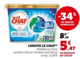 U Express LE CHAT Lessive offre