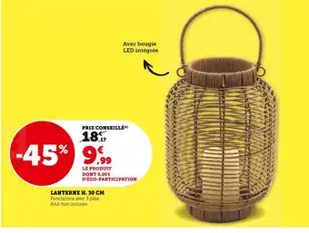 U Express Lanterne h. 30 cm offre