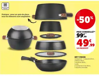 U Express Set 7 pieces offre