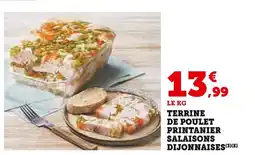 U Express SALAISONS DIJONNAISES Terrine de poulet printanier offre