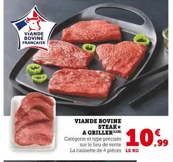 U Express Viande bovine steak à griller offre