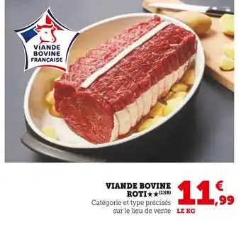 U Express Viande bovine roti offre