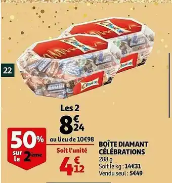 Auchan Boîte Diamant Célébrations offre