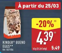 ALDI KINDERⓇ Bueno eggs offre