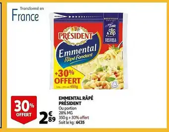 Emmental Râpé Président