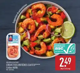 ALDI GOLDEN SEAFOOD® Crevettes entières cuites offre