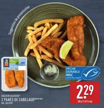 ALDI GOLDEN SEAFOODⓇ 2 panés de cabillaud offre