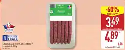 ALDI 6 saucisses de volaille halal offre