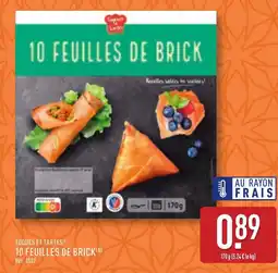 ALDI TOQUES ET TARTES® 10 feuilles de brick offre