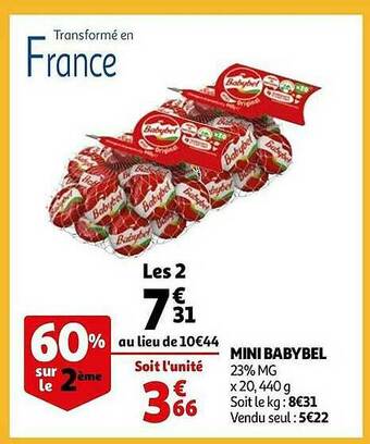 Auchan Mini Babybel offre