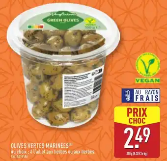 ALDI Olives vertes marinées offre