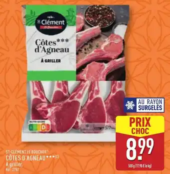 ALDI ST-CLÉMENT LE BOUCHER Côtes d'agneau offre