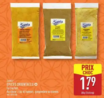 ALDI SAMIA® Epices orientales offre