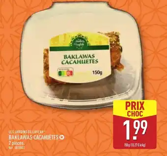 ALDI LES JARDINS DE LAYLAH® Baklawas cacahuètes offre