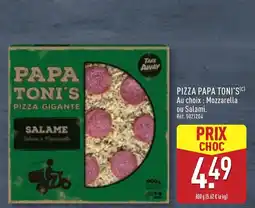 ALDI PIZZA PAPA TONI'S offre