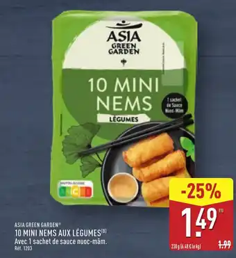 ALDI ASIA GREEN GARDEN® 10 mini nems aux légumes offre